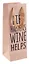 Пакет бутылочный 12*12*34,5 "Life happens" бум.мат.ламинат — 3104096 — 2