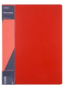 Папка 10ф А4 пластик 0,9мм, красная