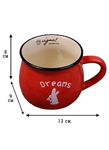 Кружка Горшок красный (300мл) (004796)