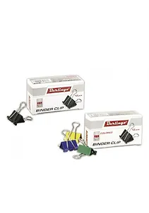 Зажимы для бумаг 12шт 25мм черные, к/к, Berlingo