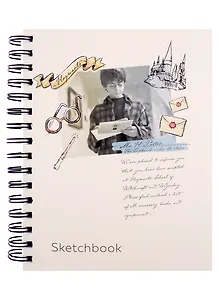 Скетчбук 162*210 80л "Гарри Поттер", 160г/м2