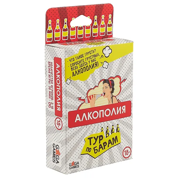 Настольная игра «Алкополия Тур по Барам», GaGa Games, 18+ 2686162 — 1