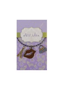 Кулоны в асс.1 Коричневые губы (QA 217 MIX) (14021122) (упаковка)