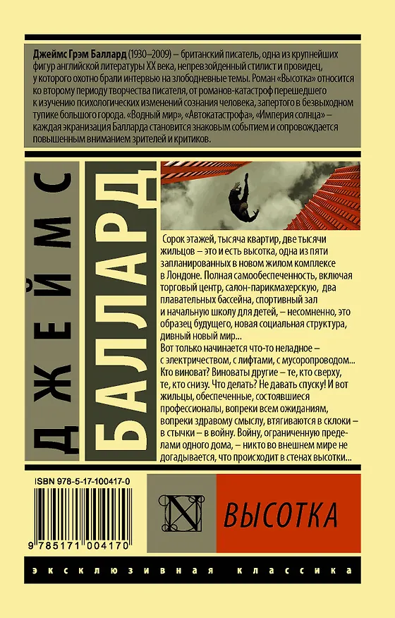 Книга Высотка (Джеймс Баллард) — 2