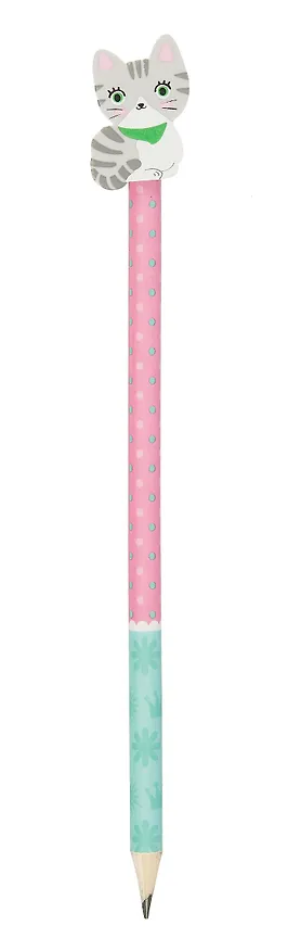 Карандаш School Tools, "Котята", чернографитный с ластиком, в ассортименте 2973427 — 1