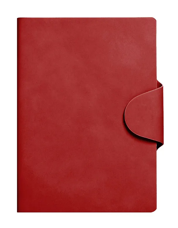 Ежедневник недатированный «Snap book» А5, красный, 136 листов, экокожа, Listoff 3055855 — 1