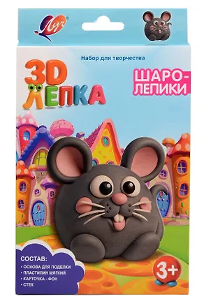 Набор для творчества с пластилином "Мышка" (серия "Шаролепики") 3155570