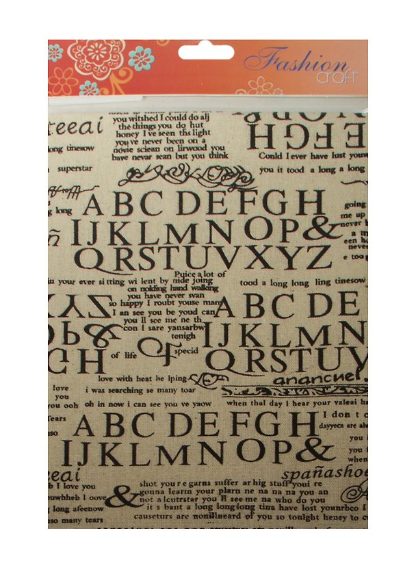 Ткань ДЕКОР-04 с принтом (580808) (50х50см) (80% лен/20% хлопок) (упаковка) 2494979 — 1