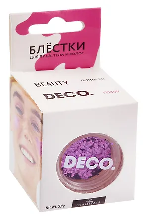 Блестки для лица, тела и волос `DECO.` by Miami tattoos (Funday) (181700) 3030568