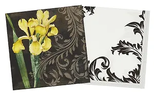 Набор для творчества Салфетки для декупажа Цветущее богатство черное - 2 шт.