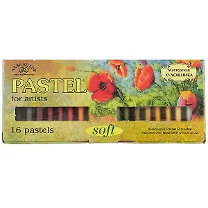 Пастель мягкая сухая «Аква-Колор», №6, 16 цветов