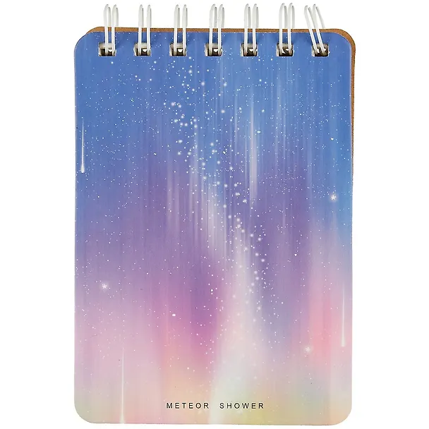 Блокнот А6 80л лин. 100*140 "Meteor shower" на спирали, ассорти 262056 — 3