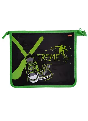 Папка для тетрадей А5 "Xtreme" пластиковая, 1отд., верхн.молния, инд.уп. 246359