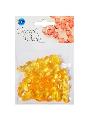 Набор бусин Кристальная игра Бабочки оранжевые (CRP113) (упаковка) 2409786