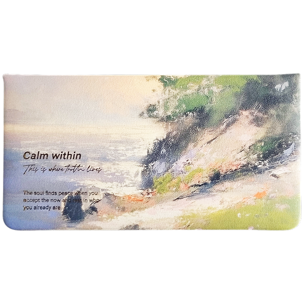 Планинг дат. 2027г. А6 64л 160*90 "Paints" море, иск.кожа, тв.переплет, обл.поролон, ляссе, горизонт.карманный, скругл.углы 3172369 — 1