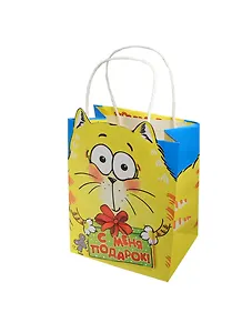 Подарочный пакет ML с открыткой Котэ С меня подарок (156707) (Сима-ленд)