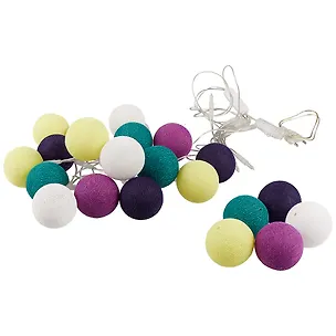 Гирлянда светодиодная яркая расцветка 1 (35 шариков) (ПВХ бокс) 2685492