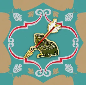 Значок Царевна лягушка (металл) (4627077846353)