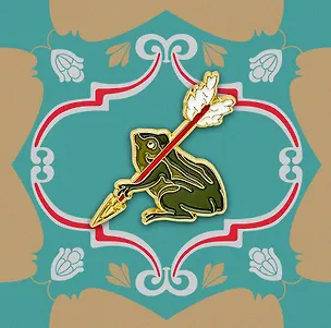 Значок Царевна лягушка (металл) (4627077846353) 3126565