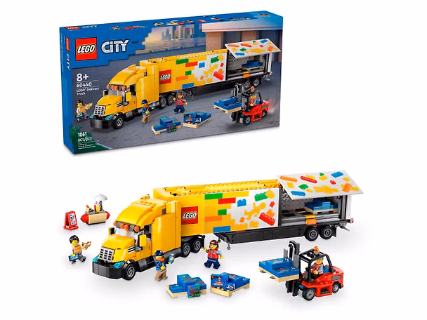 LEGO City: Жёлтый грузовик доставки, 1061 деталь (60440) 3165449 — 1