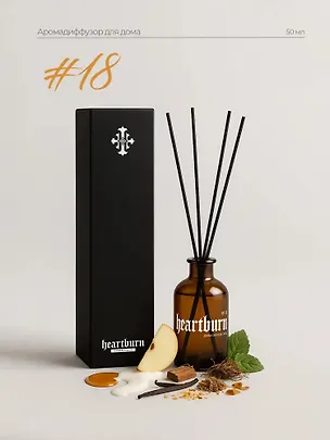 Диффузор ароматический №18 (50мл) (Карамель,Пачули,Сандал) (DF-18-50) 3127504