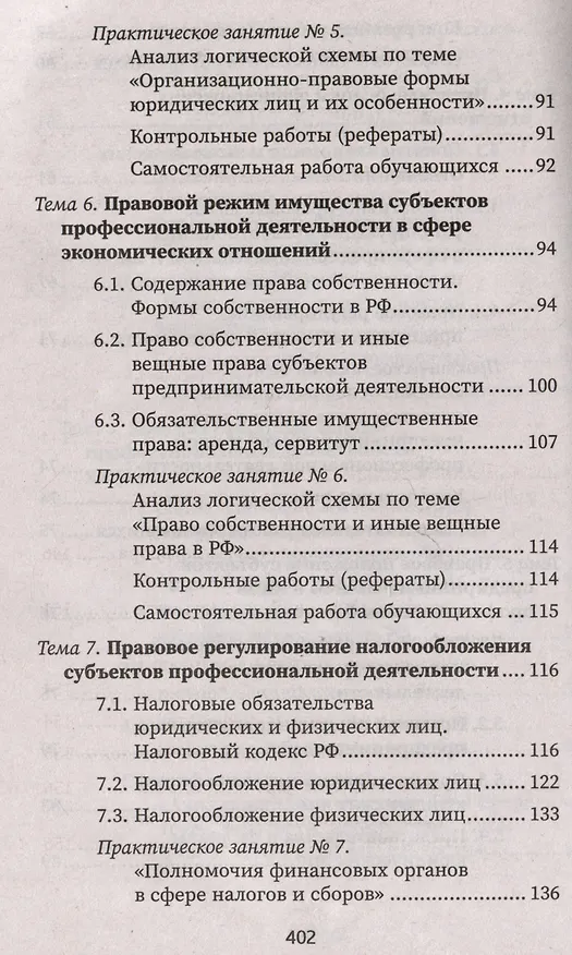 Книга Правовое регулирование профессиональной деятельности: Учебное пособие (Марина Василенко, Е. Кузина, Ю. Тагильцева) — 6