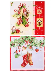 Набор салфеток для декупажа Счастливого Рождества - 2 шт.