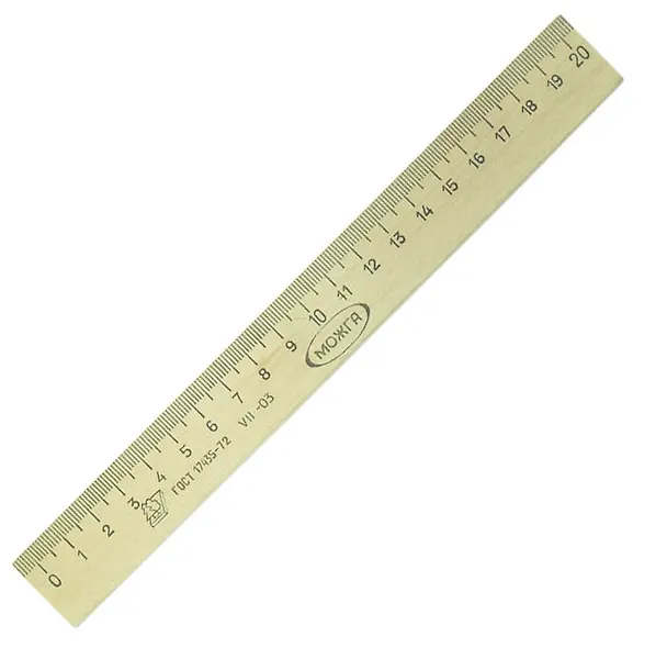 Линейка деревянная, 20см  200425 — 3