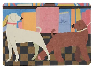 Открытка "Лайфстайл. Собачки в книжном" 3096562