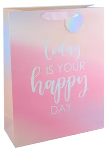 Пакет А3 32*42*11,5 "Праздничный градиент" жен., бум., тиснение, тег