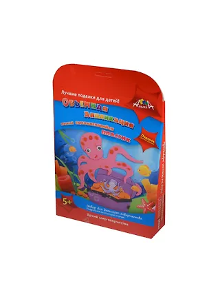 Объемная аппликация из самокл. мягк. пласт. ЭВА Осьминог (C2410-01) (набор д/творч.) (5+) (упаковка) 2414101