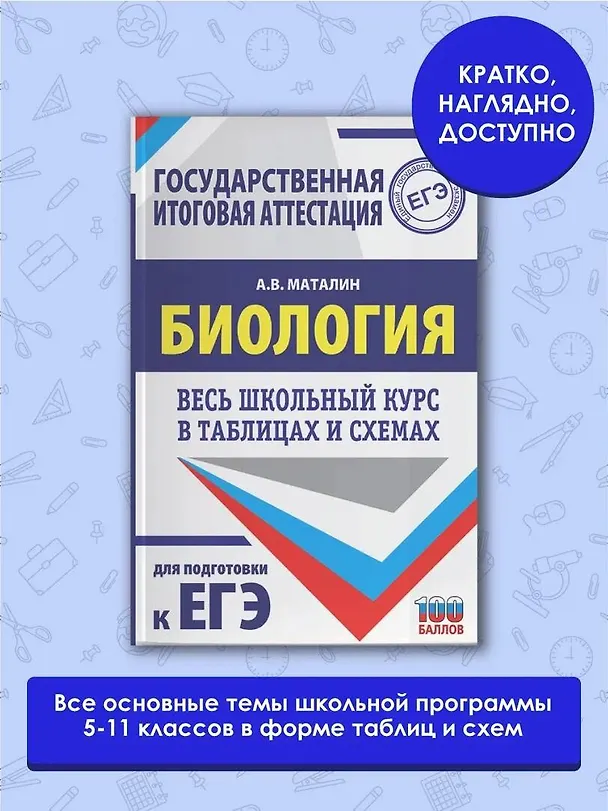 Книга ЕГЭ. Биология. Весь школьный курс в таблицах и схемах для подготовки к единому государственному экзамену (Андрей Маталин) — 4