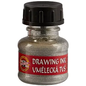 Тушь художественная 20 мл серебро