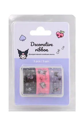 Лента клейкая декоративная 3шт Sanrio №1К 3107953