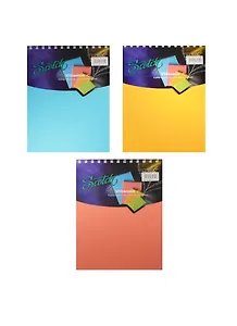 Блокнот В5 80л "Vitamin C" неонов.пласт.обл., верх.спираль, инд.уп., ассорти