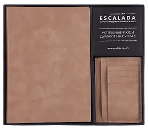 Ежедневник недатированный А5+, 160 листов "Фланстэр" черный, кожзам, картхолдер 100х140 мм