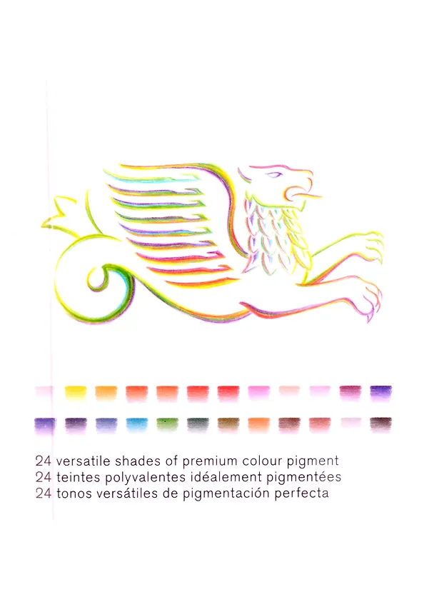 Карандаши цветные 24цв, мет.кор., Winsor&Newton 261854 — 2