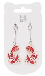 Сережки карпы Кои (акрил) (12-00626-EA14) (Lafilaf)