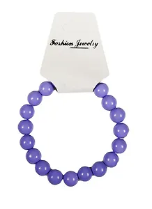 Бусинки на резинке сиреневый(10мм)(18шт)(стекло)(картонный подвес) (11-05492-15)