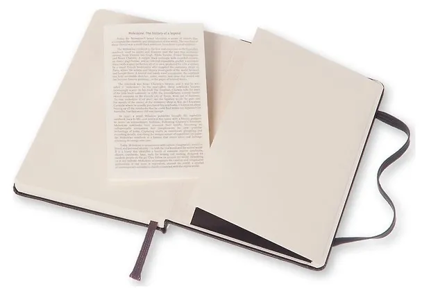 Книга для записей А5, 120 листов в точку "Classic Large", черная, жесткая обложка, резинка, Moleskine 242490 — 6