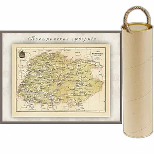Книга РетроКарта "Костромская губерния", состояние на 1895 год ()