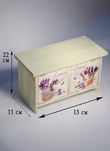 Шкатулка Лаванда (22x11x13см) (6818014)