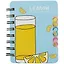 Записная книжка 95*120 57л лин. "Lemon" карт.обл., вырубка, спираль, инд.уп., ассорти — 2885724 — 1