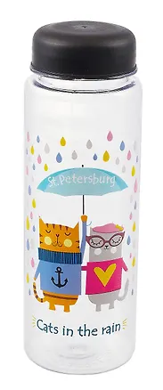 Бутылочка My bottle с сумочкой СПб Cats in the rain (500 мл) (12-Unicorn-MF-009) 2712720