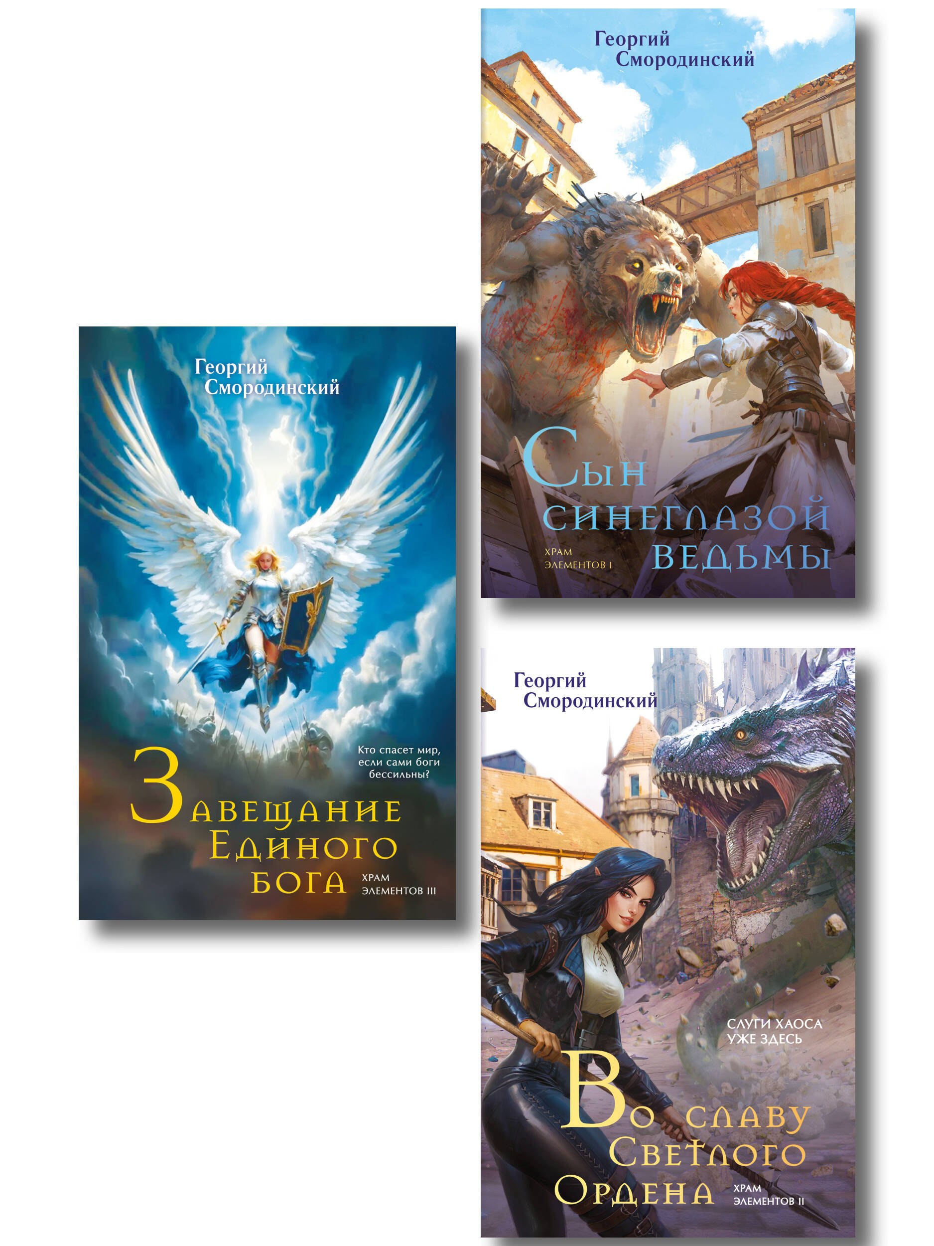 Комплект из 3-х книг (Сын синеглазой ведьмы + Во славу Светлого Ордена + Завещание Единого бога)
