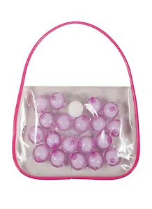 Бусины в сумочке с леской, 14 мм, сиреневый (11-08431-8)