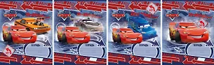 Тетрадь в узкую линейку Cars, 12 листов, в ассортименте 224778