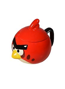 Angry Birds Кружка объемная с крышкой Красная птица (доломит)