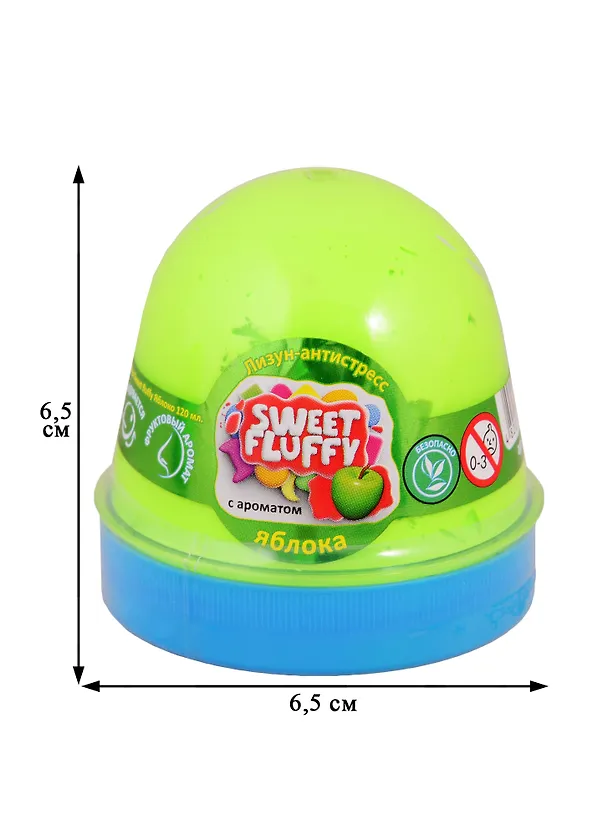 Лизун-антистресс TM Mr.Boo Sweet fluffy Яблоко 2787659 — 2