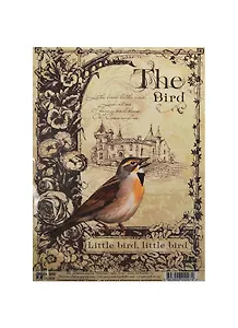 Декупажная карта Птичка (S-097) (упаковка)